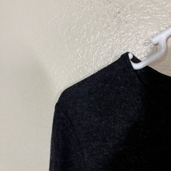 Saint James Top Womens 8 Dark Gray Long Sleeve Shirt Viscose Wool - Picture 2 of 6